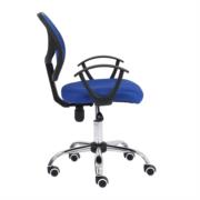 Silla Secretarial Nextep de Altura Ajustable Tela Azul Base Giratoria - Vista 11