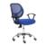 Silla Secretarial Nextep de Altura Ajustable Tela Azul Base Giratoria - Vista 8
