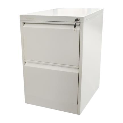 Archivero metalico nextep con 2 cajones ajustables carta/oficio con cerradura