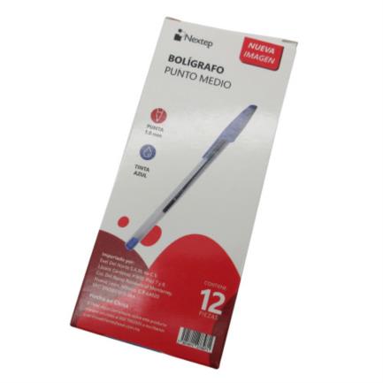 Bundle Boligrafo Nextep 1000 Azul 1mm C/12 Cont. 6Piezas