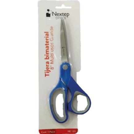 Bundle tijera nextep bimaterial 8" multiusos grande cont. 6 piezas