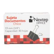 Bundle sujeta documentos chico 19mm (3/4") 12 pzs cont. 10 piezas