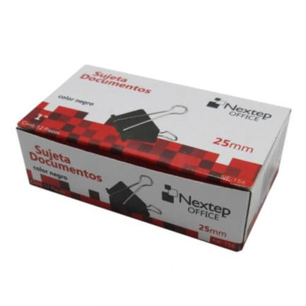 Bundle sujeta documentos nextep 25mm (1") 12pzs cont. 10 piezas