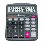 Bundle calculadora nextep 12 dígitos semi escritorio solar/bateria cont. 2 piezas