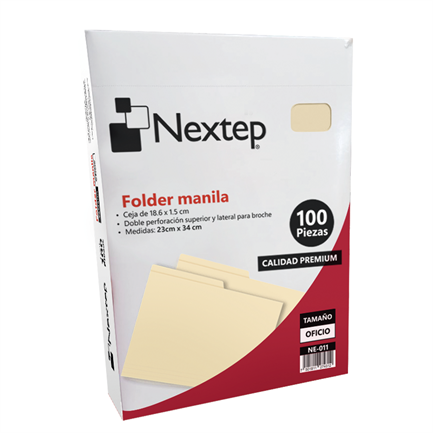 Folder nextep economico oficio manila c/100