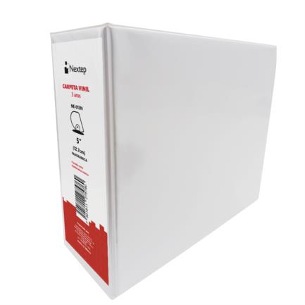Carpeta nextep vinil aro "d" 5" carta blanca