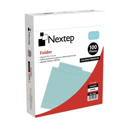 Folder economico nextep carta azul c/100