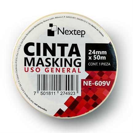 Cinta masking nextep uso general 24mm x 50mts