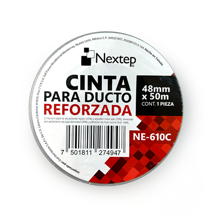 Cinta para ducto nextep reforzada 48mm x 50mts