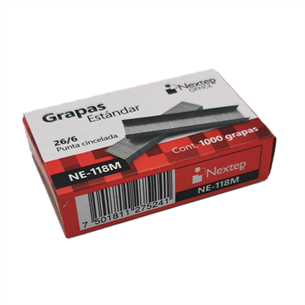 Grapas nextep estandar 26/6 c/1000