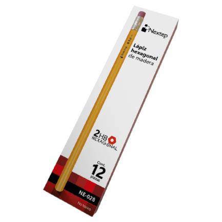 L&aacute;piz nextep hexagonal de madera #2 c/12