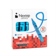 Marcador Nextep Resaltador Color Azul C/12 Pzas - Vista 8