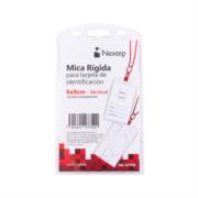 Mica Rigida Porta Gafete Vertical Nextep 6x9cm para Tarjeta de Identificacion C/5 - Vista 3