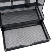 Organizador Nextep Malla Metalica para Escritorio Multi Secciones con Cajon - Vista 9