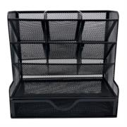 Organizador Nextep Malla Metalica para Escritorio Multi Secciones con Cajon - Vista 13