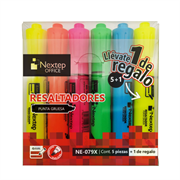 Marcador Nextep Resaltador Juego de 5 Colores Punta Cincel 4mm - Vista 5