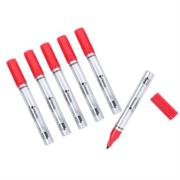 Marcador Nextep Permanente Cuerpo Aluminio Punta Gruesa Cincel 4mm Rojo C/6 - Vista 8