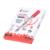 Marcador Nextep Permanente Cuerpo Aluminio Punta Gruesa Cincel 4mm Rojo C/6 - Vista 5