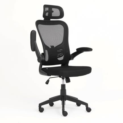 Silla Ejecutiva Nextep de Altura y Descansabrazos Ajustable con Cabecera Reclinable de Tela/Malla y Base Giratoria - Vista 2
