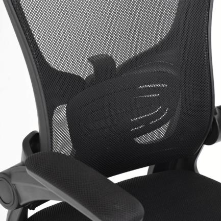 Silla Ejecutiva Nextep de Altura y Descansabrazos Ajustable con Cabecera Reclinable de Tela/Malla y Base Giratoria - Vista 9