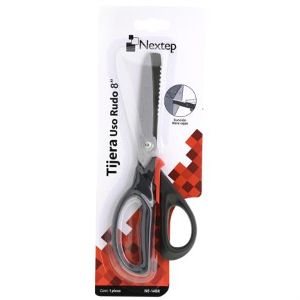 Tijera nextep de uso rudo con funcion abre cajas 8