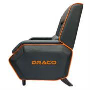 Sofá Gamer Reclinable Dragon XT Modelo Draco Color Negro-Naranja - Vista 11