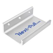 Jaladera de puerta nextep aluminio 5x3x1.38" accionada con pie incluye tornillos para instalación