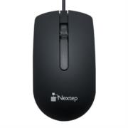 Mouse Nextep Alámbrico USB 1000 dpi Color Negro - Vista 4