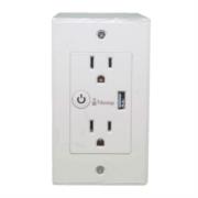 Tomacorriente Nextep Smart de Pared Dúplex + Cargador USB Control Wi-Fi - Vista 2