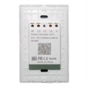 Interruptor nextep smart de luz pared táctil doble control wi-fi