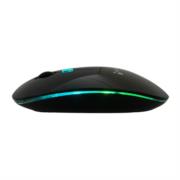 Mouse Nextep Inalámbrico Recargable Delgado/Silencioso RGB 1600 dpi Color Negro - Vista 13
