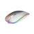 Mouse Nextep Inalámbrico Recargable Delgado/Silencioso RGB 1600 dpi Color Plata - Vista 5