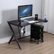 Escritorio de trabajo nextep hogar/oficina base metálica 115x73cm color negro