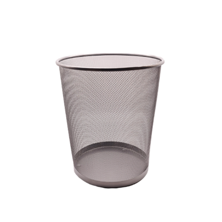 Cesto de malla nextep redondo 16l color plata