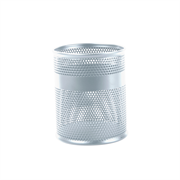 Porta Lápices Nextep Mediano Malla Metálica 8.5x10cm Color Plata - Vista 3