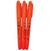 Marcador Nextep Resaltador Tipo Pluma Punta Cincel Color Naranja C/12 Pzas - Vista 9