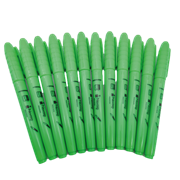 Marcador Nextep Resaltador Tipo Pluma Punta Cincel Color Verde C/12 Pzas - Vista 9