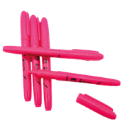 Marcador Nextep Resaltador Tipo Pluma Punta Cincel Color Rosa C/12 Pzas - Vista 9