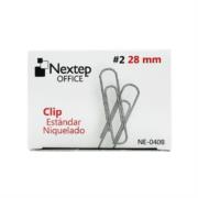 Clip Nextep Estándar Niquelado #2 28mm C/10 100 Clips c/u - Vista 4