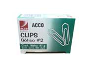 CLIP ACCO GOTICO TAMANO No.2 PQTE C/100 CLIPS 2