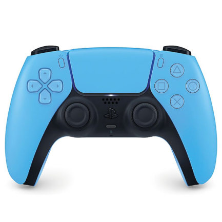 Control inalámbrico dualsense playstation 5 con gatillos adaptativos y diseño ergonómico azul claro