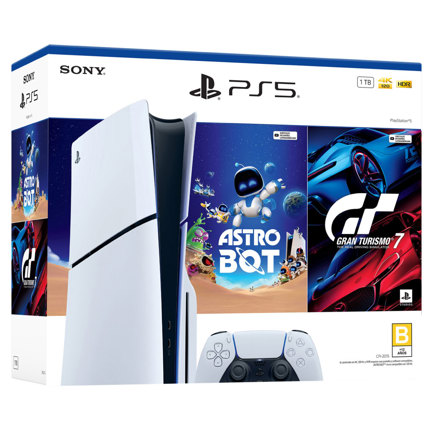 Paquete Playstation 5 con Astro Bot y Gran Turismo 7