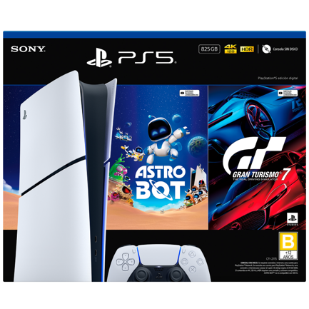 Consola PlayStation 5 Ed digital de 825GB Astrobot y Gran Turismo 7