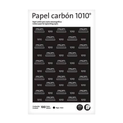 Papel Carbon Pelikan Oficio 1010 Color Negro C/100 Hojas