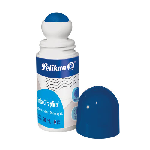 Tinta Para Sellos Pelikan Giraplica 60ml Color Azul - Vista 2