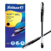 Bolígrafo pelikan soft gel negro c/12 pzas