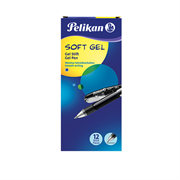 Bolígrafo pelikan soft gel azul c/12 pzas