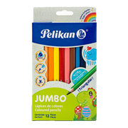 Colores pelikan jumbo triangulares c/12 pzas