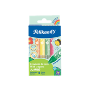 Crayones pelikan jumbo triangular c/12 pzas