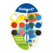 Pinturas Acuarela Pelikan Infantil C/12 Colores - Vista 3